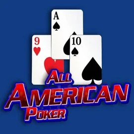 Try All American Poker slot by RTG (Reel Time Gaming) on blazingwildzscasino.com – logo image