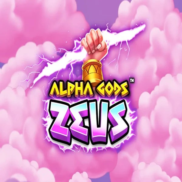 Alpha Gods Zeus logo by PearFiction Studios at Blazing Wildz Casino