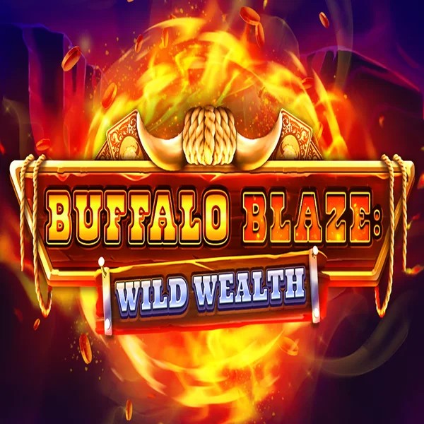 Buffalo Blaze Wild Wealth by OctoPlay, showcased at blazingwildzscasino.com – game logo